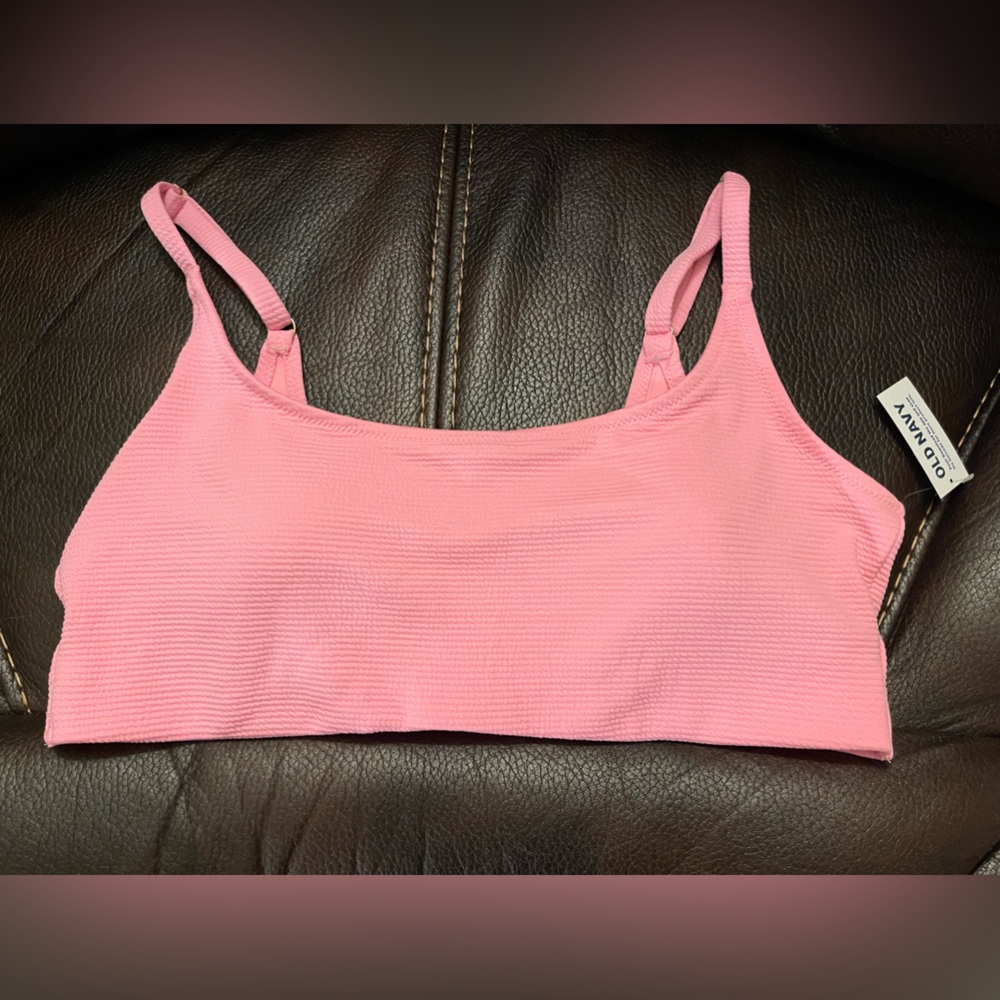 XXL Old Navy Pink Bikini Top (New with Tags)